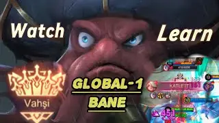 SAVAGEE!!! HOW DİD İ BECOME WORLD NUMBER ONE- Global 1 Bane instructive match- Mobile Legends