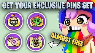 HOW TO GET FREE CLASH ROYALE PIN SET IN BRAWLSTARS | EXCLUSIVE SUPERCELL ID REWARDS