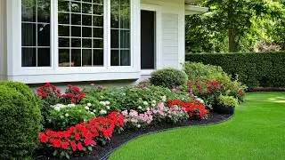 Modern Garden Design for Front of House: Eye-Catching Flower Garden Layouts