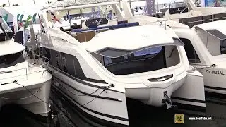 2019 Over Blue 54 Power Catamaran - Walkaround - 2018 Fort Lauderdale Boat Show