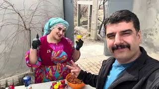 Traditional Village Cooking | Baking Local Bread & Cooking Chicken Hearts on Fire