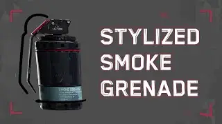 Stylized Smoke Grenade 3D #blender3d