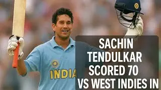 SACHIN TENDULKAR| 70 RUNS VS WEST INDIES @ GWALIOR IN 1996.