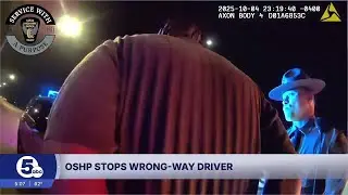 OSHP troopers stop wrong-way driver on I-480 over the weekend