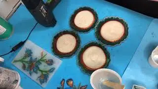 30. Geode coasters using Stonecoat Heat resistant and FGCI Superclear Resin