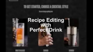 Recipe Editing with Perfect Drink
