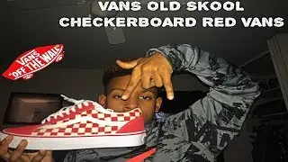 RED CHECKERBOARD VANS OLD SKOOLS🔥