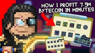 How I Profit 7.5million+ Bytecoin in Minutes! *not clickbait* (Pixel Worlds)