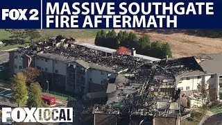 Watch: SkyFOX over aftermath of Southgate American House fire