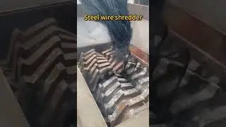 Double shaft pulverizer，Steel wire crusher #shredder #machine