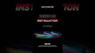 Installation Flexible LED #signmaking #signage #sign #ledsign #neonsign #led  #design #tech #art