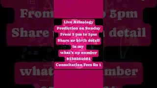 Astrology prediction on every Sunday. Guru Kripa hi kevalam 🕉❤🙏