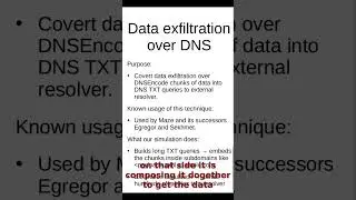 DNS Exfil &mdash; Simulate & detect data leaks over DNS (clip from webcast)