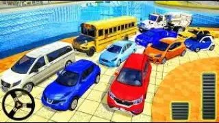Construction Truck and Hatchback Car - City Driver: Roof Parking Challenge - Android Gameplay