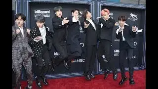 BTS the JUMP of JOY - OFF SCREEN FOOTAGE at  BBMAs 2019 Red Carpet