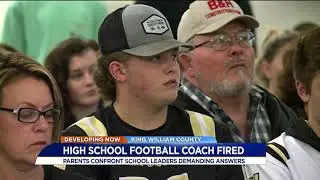 Parents demand answers after King William football coach fired