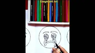 Mix Emoji Drawing|How To Draw Emoji|Easymunti Art #shorts