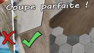 Comment couper un carrelage sans éclats (tomette hexagonale / parquet)