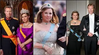 La Gran Duquesa de Luxemburgo, Mar&iacute;a Teresa, luce tan hermosa y elegante con su esposo Henri