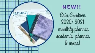 New! 2020-2021 Erin Condren Monthly & Academic Planner... & more!