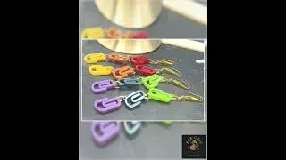 Paperclip Earrings, Colorful School Earrings, Teacher Gift, Office Earrings, Silly Earrings Dangl...