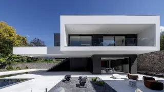 Amazing Modern Black and White Two Story House Design Tour: Chic, Sophisticated & Timeless!