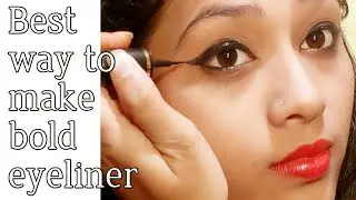 Bold Eyeliner easy trick | How to apply Bold Winged Eyeliner| For Beginners | AnjRi Sheikh