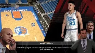NBA 2K18 PS4 KNICKS MYGM - WE'RE RELOCATING TO SEATTLE FOR REAL, IT'S OFFICIAL!!! (EP.18)