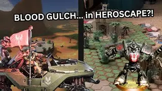 🔴 I Recreated BLOOD GULCH from Halo in HEROSCAPE! (Capture the Flag Battle!) 🔵