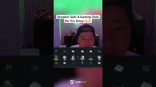 Streamer Gets A Gaming Chair For His Setup 😳🔥 #feedshorts #gaming #designershoes #funny