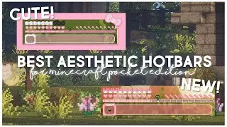 Мои любимые эстетичные хотбары для Minecraft Pocket и Java Edition! ☁️🎀