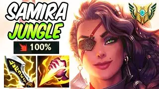 I TOOK SAMIRA JUNGLE WITH 100% CRIT TO SEE HOW STRONG SHE IS - League of Legends