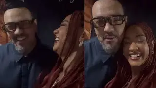ALINE PATRIARCA SE DERRETE POR BELO E ASSISTE SHOW DIRETO DO PALCO