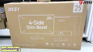 MSI PRO MP251L E2 Business Monitor | Unboxing And Panel Test😍