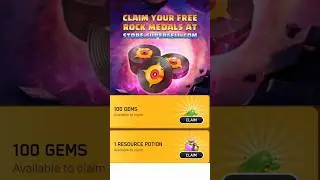 CLAIM 200 FREE ROCK MEDALS WITH 100 GEMS AND RESOURCE POTION FROM SUPERCELL STORE😍❤️|#clashofclans