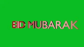 3D Eid Mubarak - Green Screen-Q Maan Editings