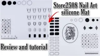 Store2508 Nail Art silicone Mat Review and tutorial | How to use Nail Art silicone Mat