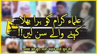 Ulma ko bura bhala kehna | Ulama ki shan | Dr Syed Muhammad Aamir | Bayanat E Dr Aamir