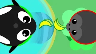 GORILLA BANANA ABILITY & ORCA WAVE ABILITY! Mope.io All New Abilities (Mope.io New Update)