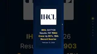 Результаты IHCL за 3 квартал 2026 финансового года: чистая прибыль составила 903 крор рупий, что ...