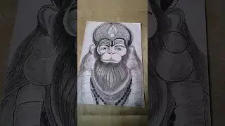 hanuman ji drawing | please don't laugh | #shreeram #jaibalaji #hanumanjidrawing #viral #art #trend