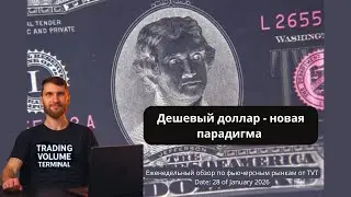 ✅ Дешевый доллар - новая парадигма  (Еженедельный обзор по фьючерсным рынкам отTVT (28.01.2026)