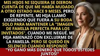 Mis Hijos No Se Dieron Cuenta De Que Me Mudé De Ciudad... Ahora Me Quieren En La Boda De Mi Hija...