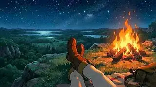 🔴 Cozy Campfire Ambiance 🔥 For Studying, Sleeping Or Relaxing