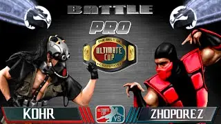 KOHR vs zhoporez (БОЙ ЗА ПОЯС ULTIMATE CUP) - RATING UMK3