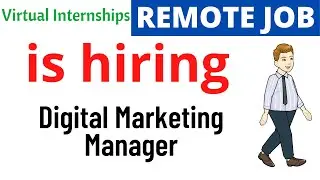 Hiring Digital Marketing Manager | Digital Marketing Jobs | Work from home Marketing Jobs