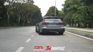 AUDI RS6 C8 AKRAPOVIC EXHAUST MALAYSIA | PURE SOUND FLY BY