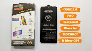 GORILLA PRO Tempered Glass Guard for MOTOROLA Moto G34 5G#indiaunboxed