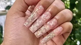 POLYGEL NAILS|POLYGEL NAILS TUTORIAL|LAZY GIRL METHOD|FEMI BEAUTY METHOD| OHUHU GLITTER POLYGEL KIT