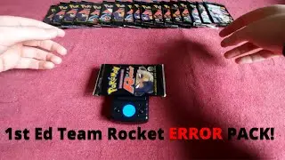 1st Edition Team Rocket HEAVY ERROR  Pokemon Pack (And What Was Wrong)